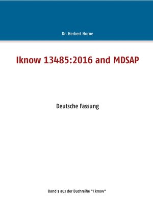 cover image of Iknow 13485 -2016 and MDSAP